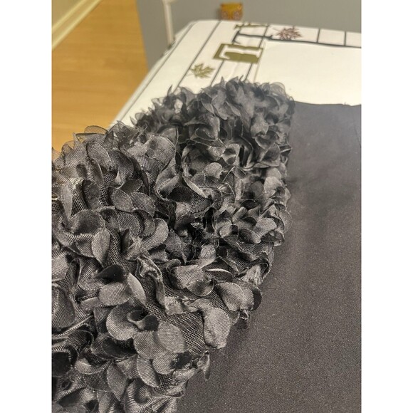 Anthropologie Flat Black Ruffle Puff Sleeve Pullover Shirt Top Women’s Sz S - Picture 6 of 12